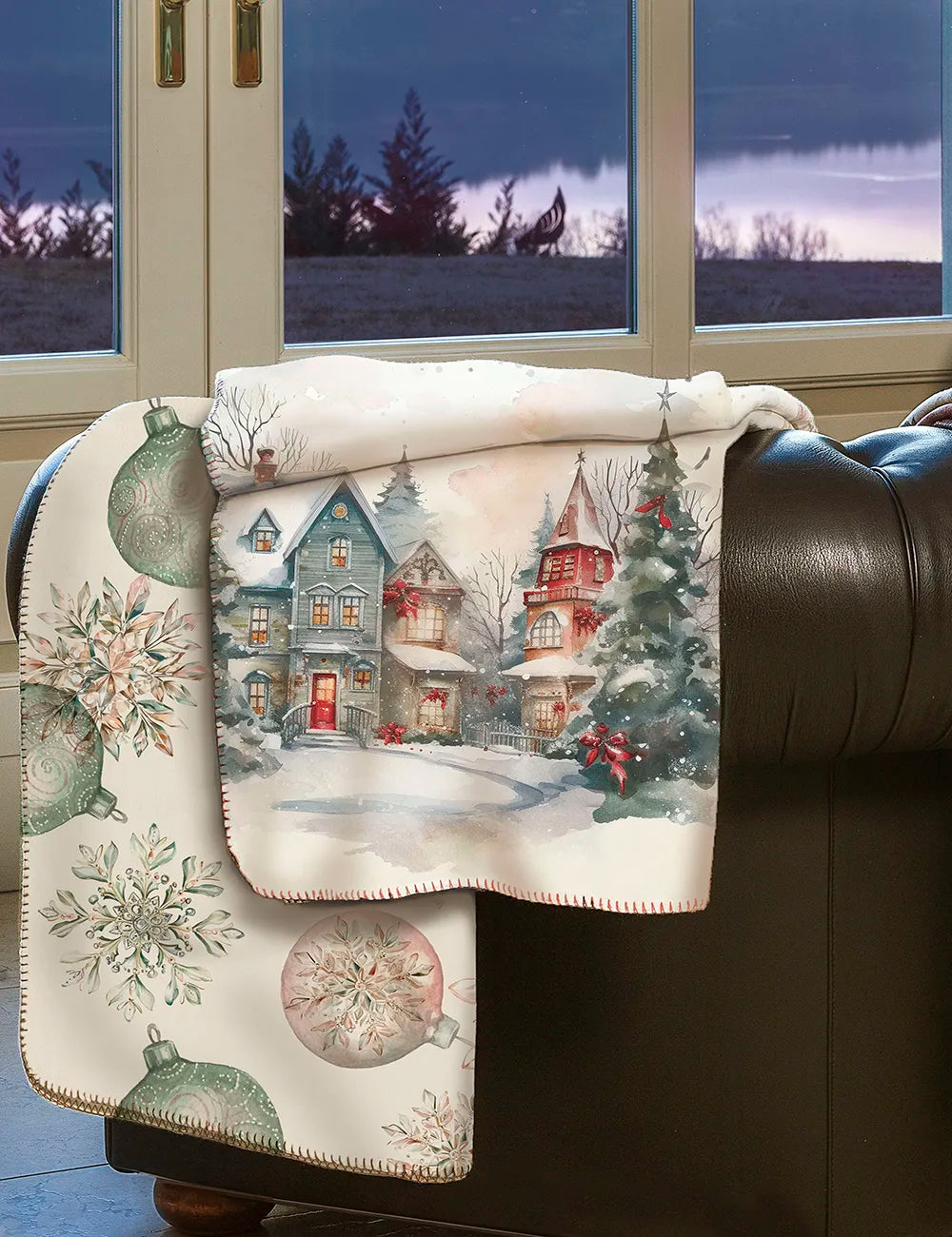 Plaid Natale ambientata