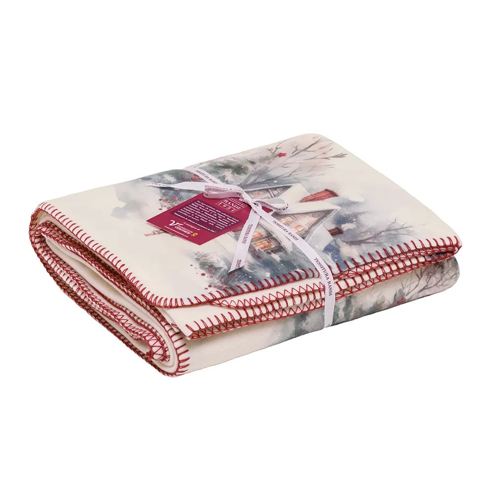 Plaid Natale frozen pieghata