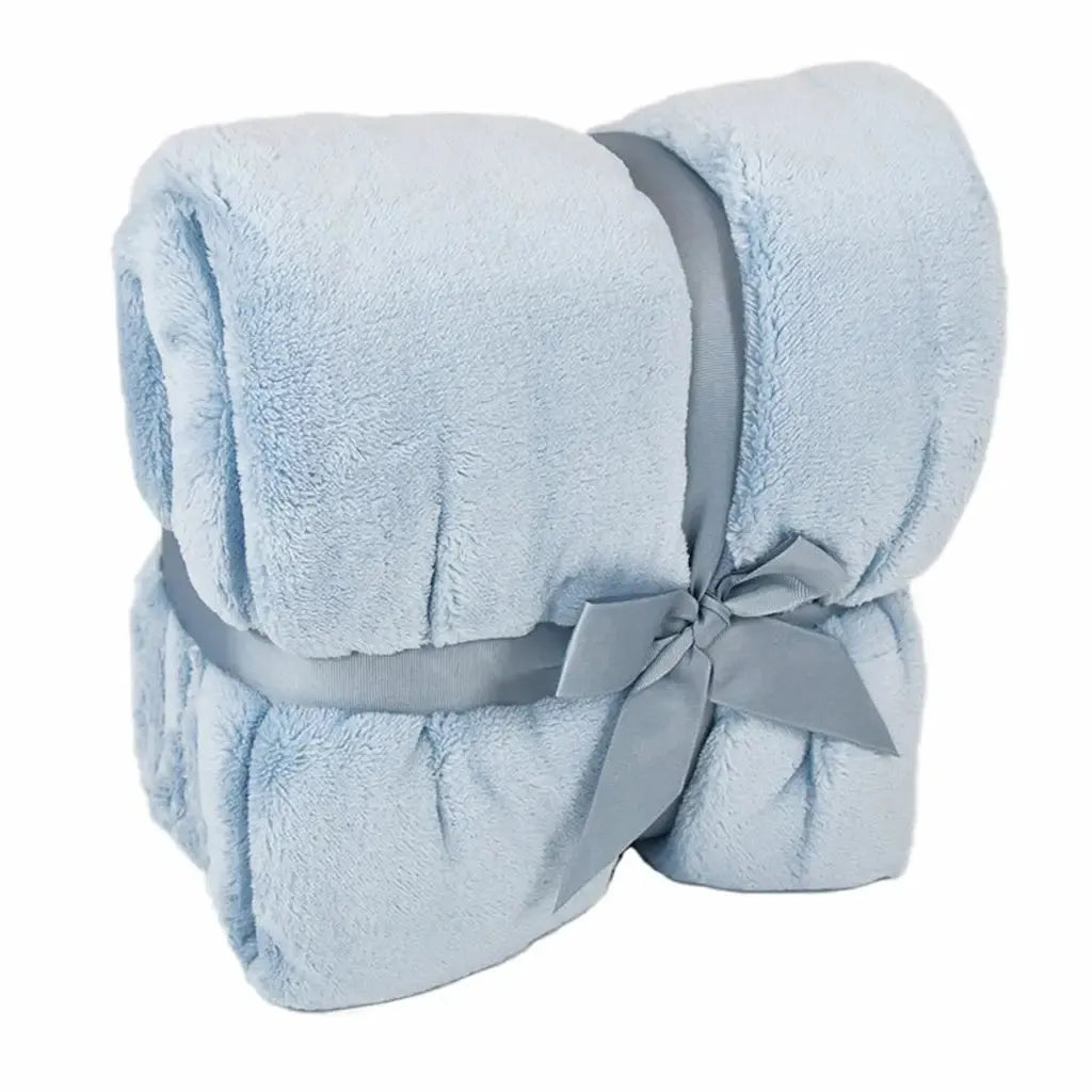 Plaid Prime Daunex colore azzurro retro