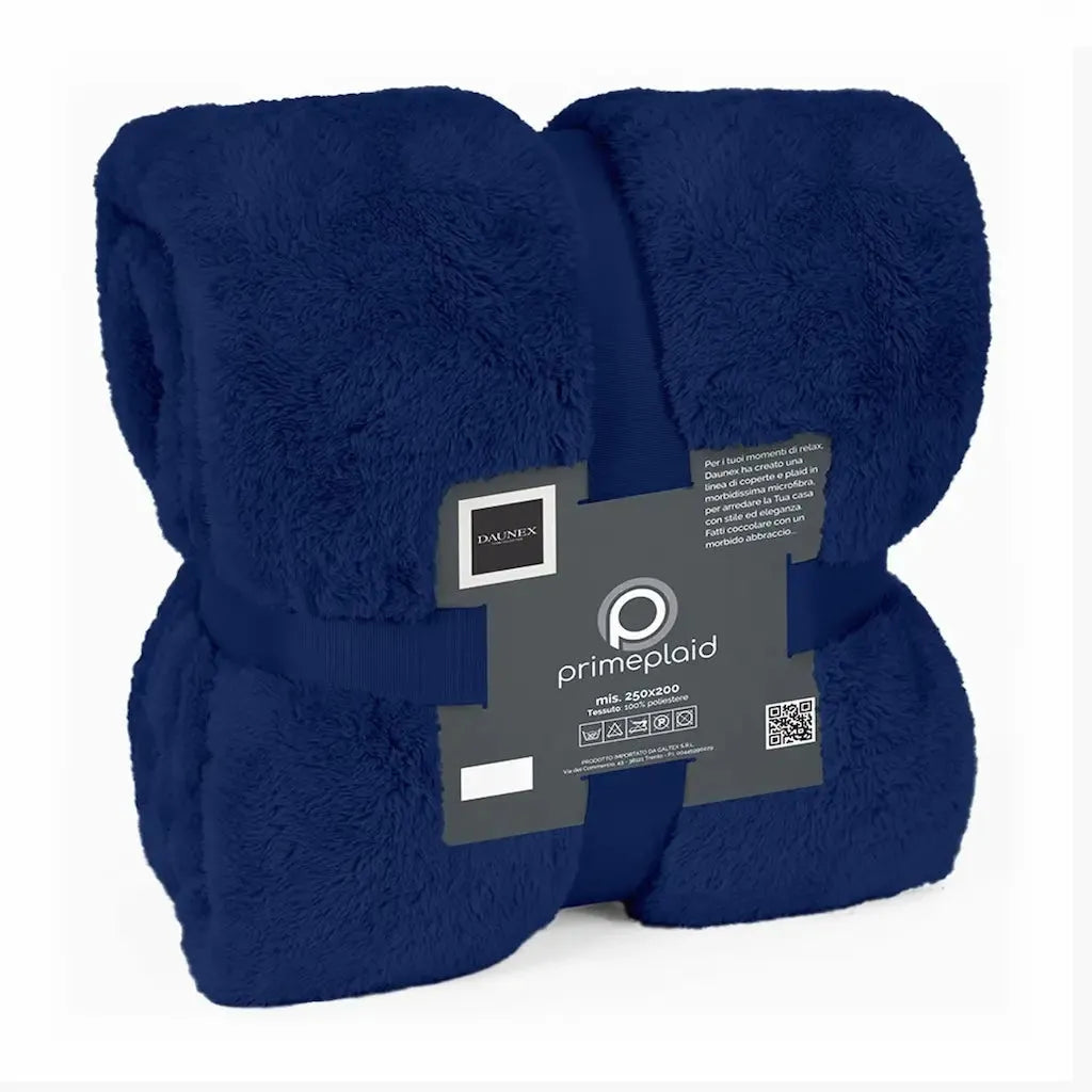 Plaid Prime Daunex colore blu navy