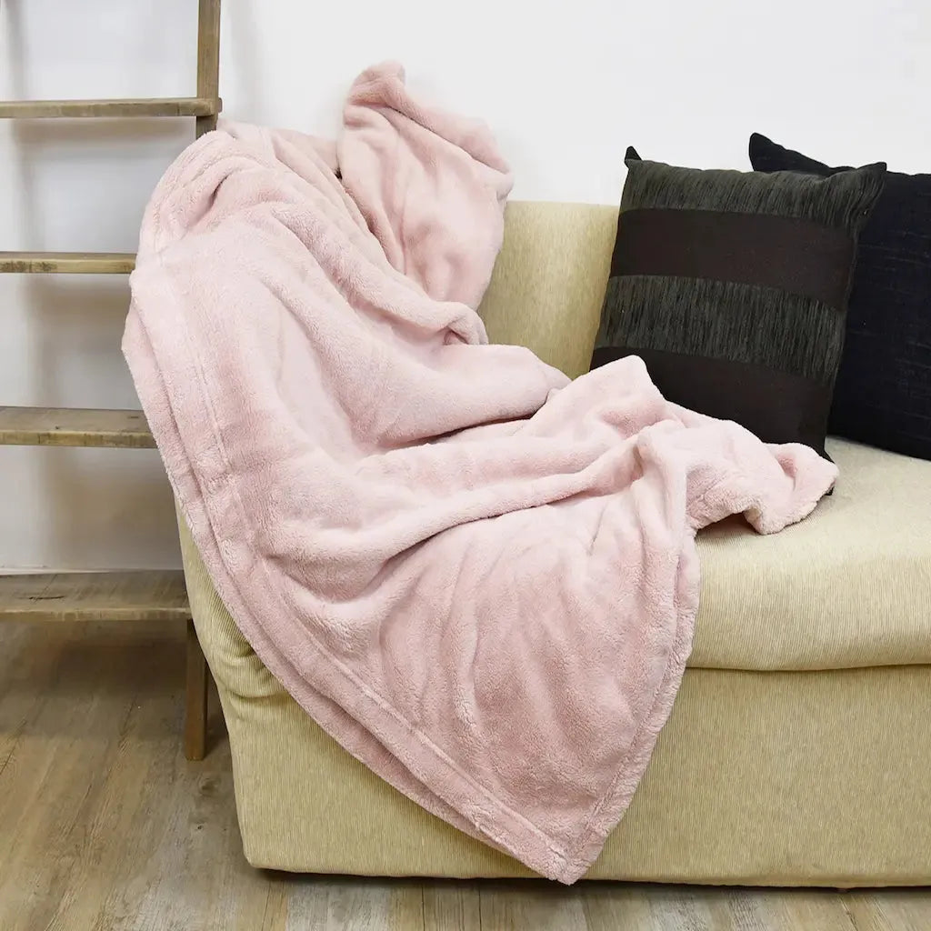 Exclusivo Mezcla Coperta in Peluche Sherpa, per Divano o Letto, Tutte le Stagioni, Morbida e Calda, Soffice e Leggerissima, 230x270 CM, Rosa Fluorescente Exclusivo Mezcla Coperta in Peluche Sherpa, per Divano o Letto, Tutte le Stagioni, Morbida e Calda, Soffice e Leggerissima, 230x270 CM, Rosa Fluorescente