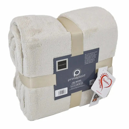 Plaid Prime Daunex colore ecru fronte