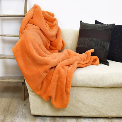 Plaid Prime Daunex colore mandarino