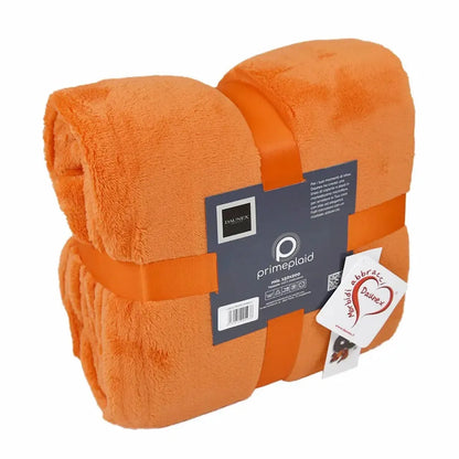 Plaid Prime Daunex colore mandarino fronte