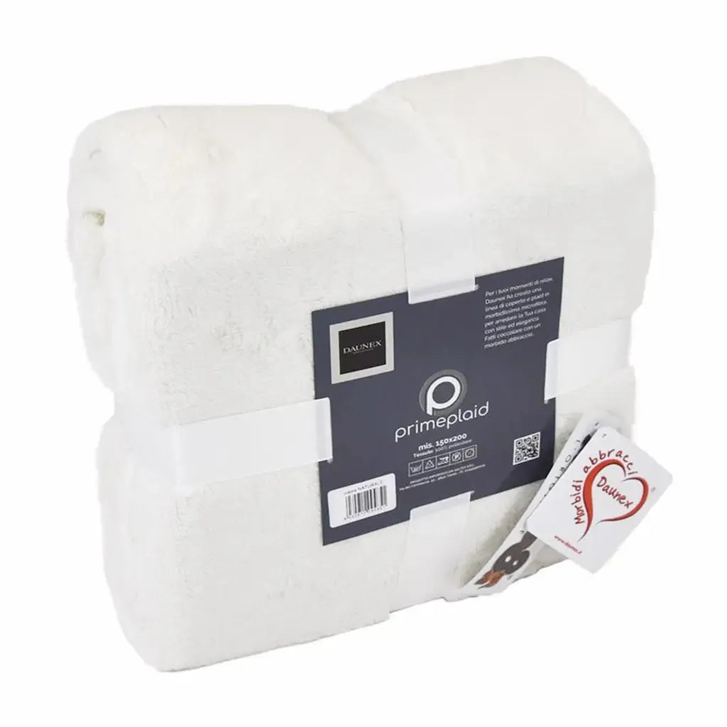 Plaid Prime Daunex colore naturale fronte