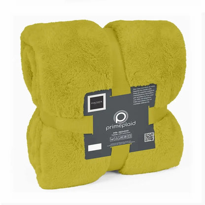 Plaid Prime Daunex colore senape fronte