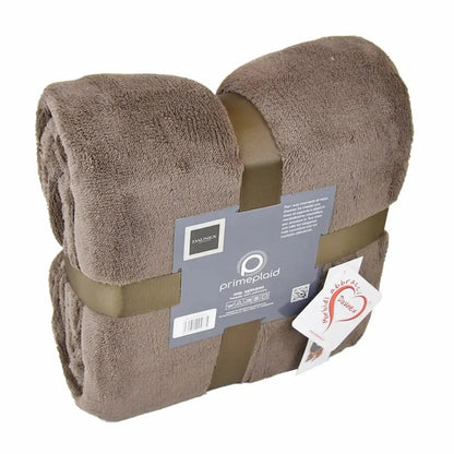 Plaid Prime Daunex colore tortora fronte