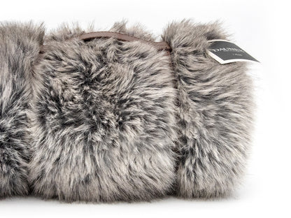 Plaid e coperta effetto pelliccia Daunex Fur Deluxe colore antracite dettaglio
