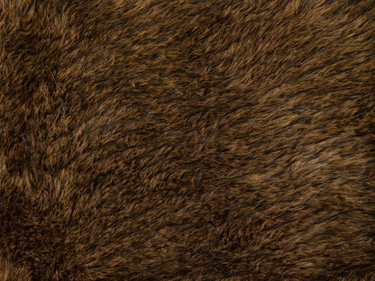 Plaid e coperta effetto pelliccia Daunex Fur Deluxe colore marrone dettaglio pelliccia