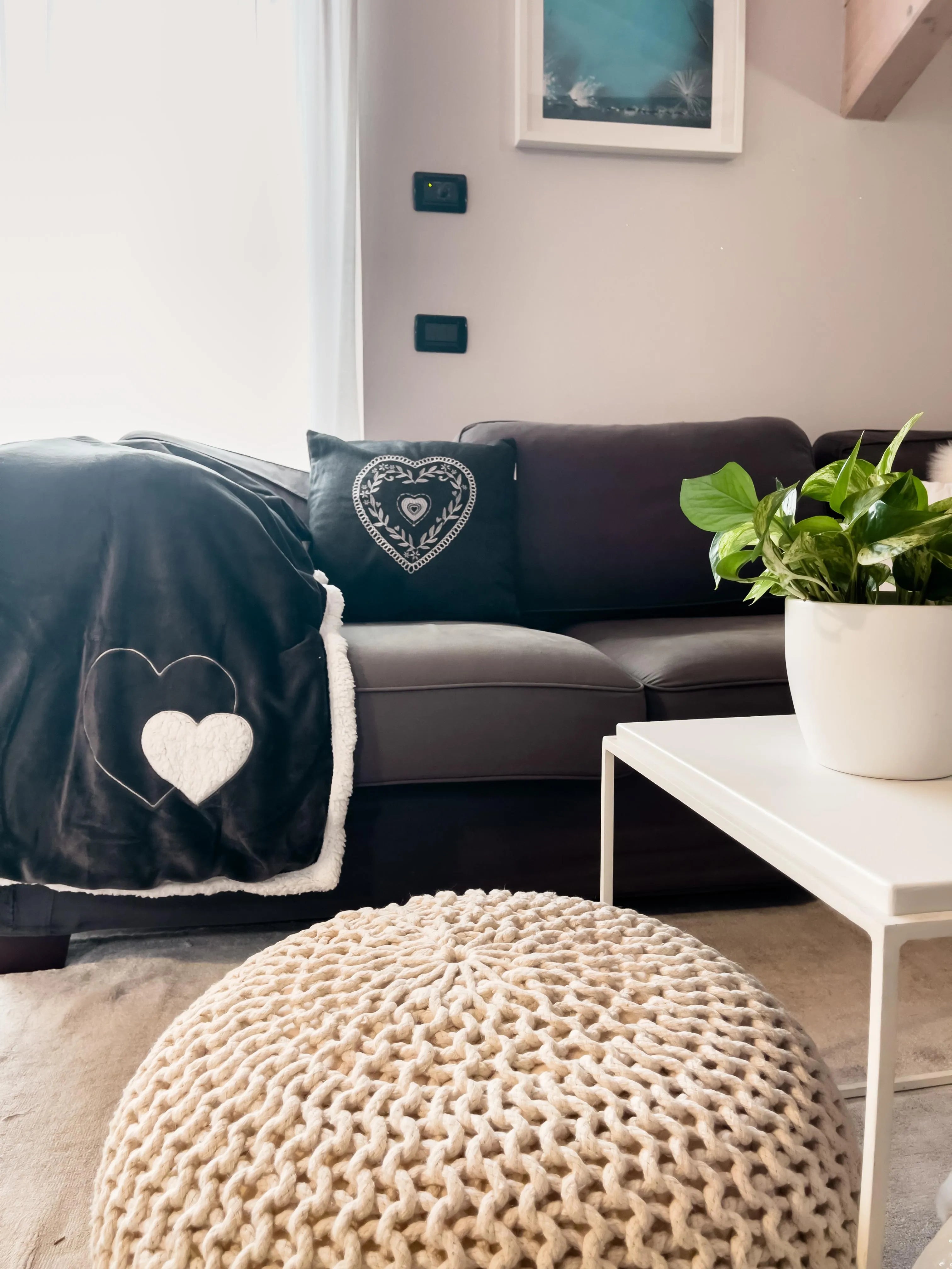 Plaid in micropile cocoon colore nero - Home Loves