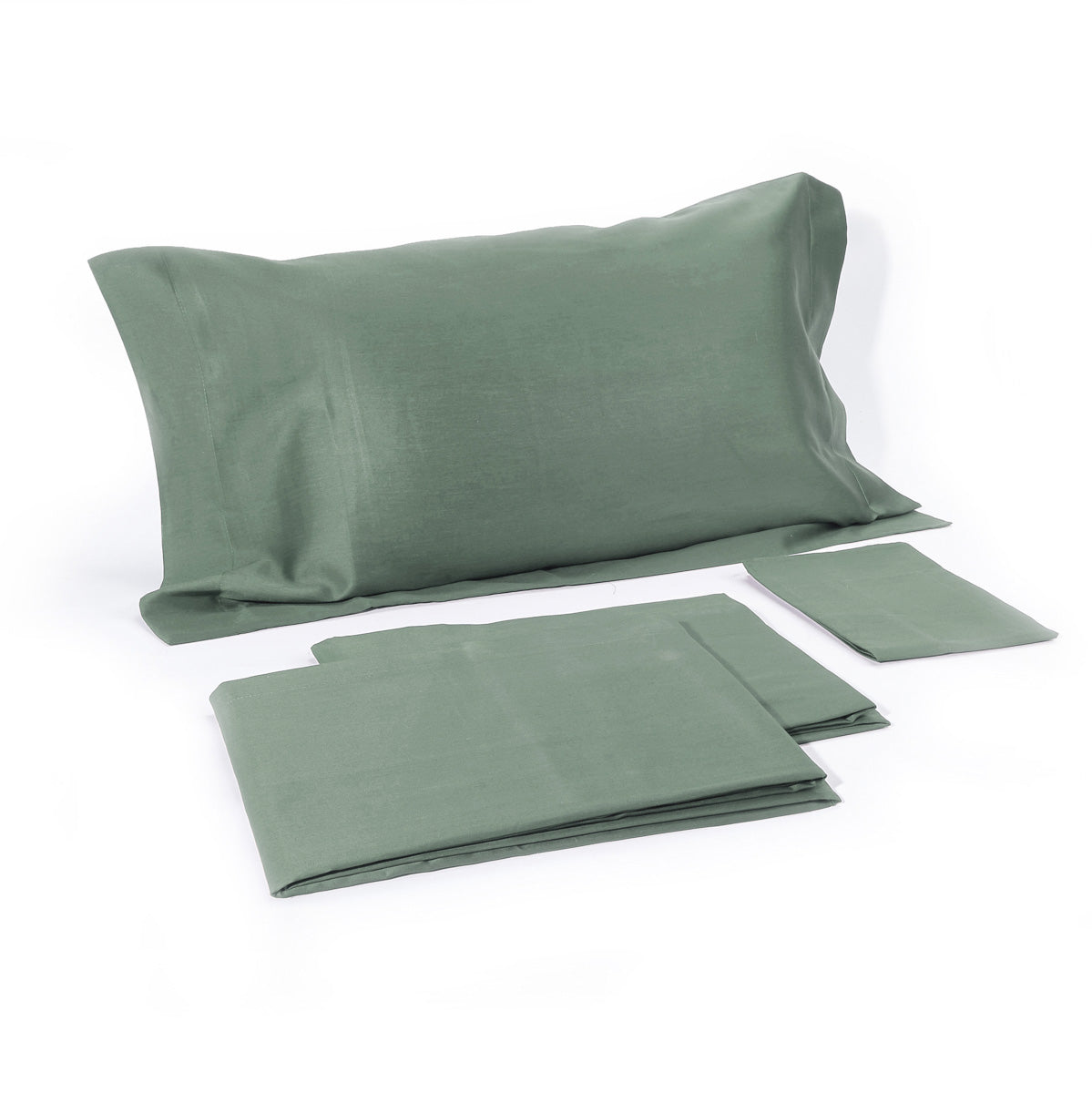 Einfarbiger Kissenbezug aus reinem Baumwollsatin, eleganter Satin