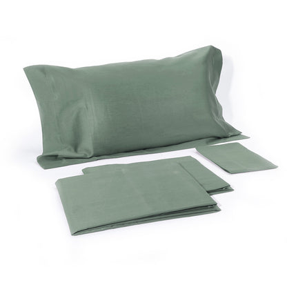 Einfarbiger Kissenbezug aus reinem Baumwollsatin, eleganter Satin