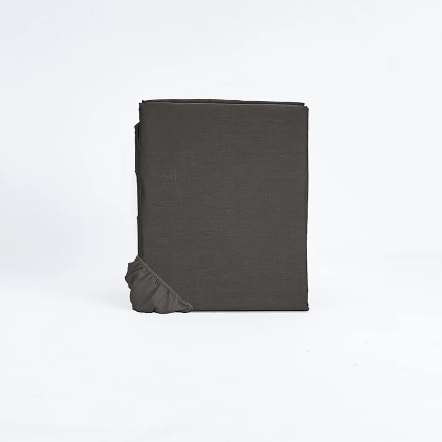 Lenzuolo sotto in raso di puro cotone tinta unita, elegance satin - Home Loves