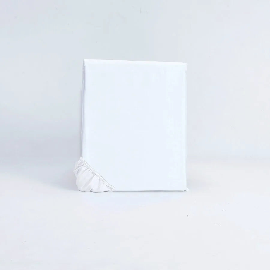 Lenzuolo sotto in raso di puro cotone tinta unita, elegance satin - Home Loves
