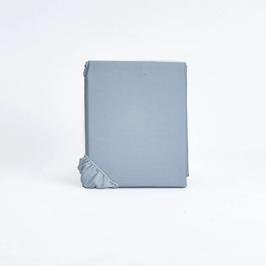 Lenzuolo sotto in raso di puro cotone tinta unita, elegance satin - Home Loves