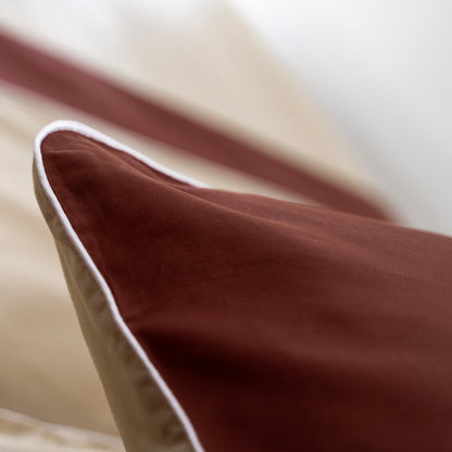 Doppelbett-Bettbezug-Set aus reinem Baumwollsatin, Satin-Finesse