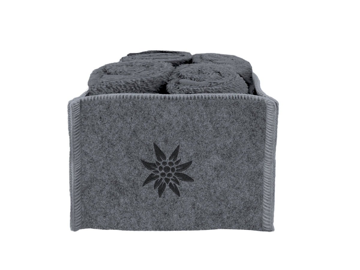 Set 4 Lavette Edelweiss colore grigio