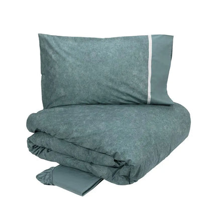 Completo copripiumino fazzini matrimoniale in puro cotone percalle, Galuchat - Home Loves