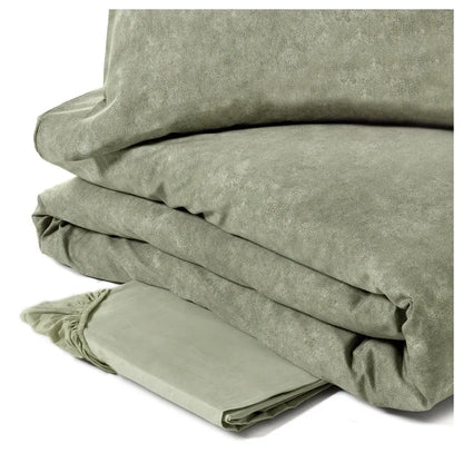 Completo copripiumino fazzini matrimoniale in puro cotone percalle, Galuchat - Home Loves