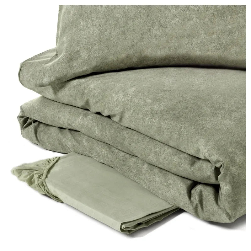 Completo copripiumino fazzini matrimoniale in puro cotone percalle, Galuchat - Home Loves