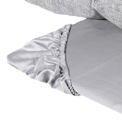 Completo copripiumino fazzini matrimoniale in raso di puro cotone, Baco - Home Loves