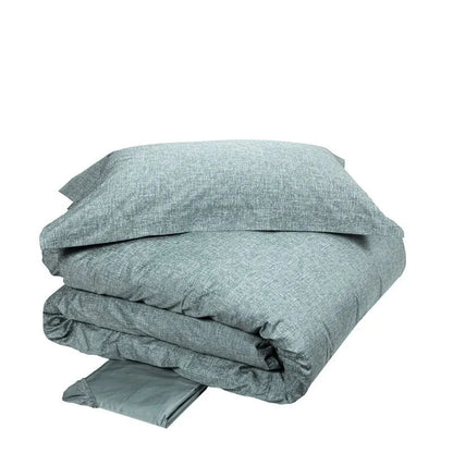 Completo copripiumino fazzini matrimoniale in raso di puro cotone, Baco - Home Loves