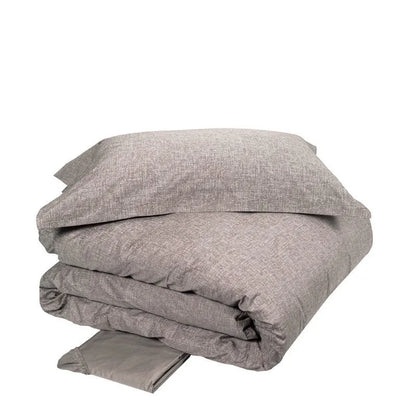Completo copripiumino fazzini matrimoniale in raso di puro cotone, Baco - Home Loves