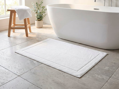 Tappetino da bagno colore bianco, basic