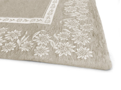 Tappeto Tirolese Tovel con antiscivolo colore beige dettaglio