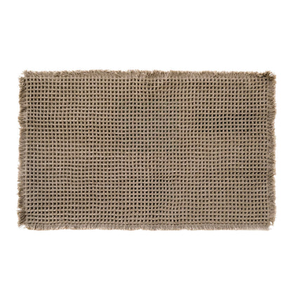 Tappeto con antiscivolo invisibile, Alma dettaglio beige deserto
