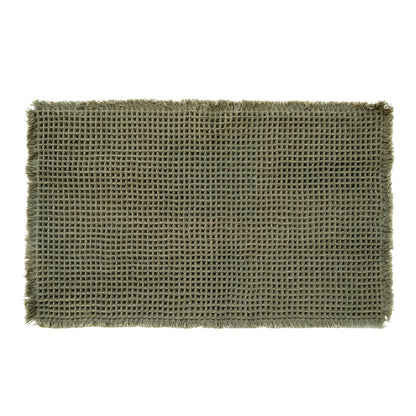 Tappeto con antiscivolo invisibile, Alma dettaglio smoke green