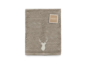 Telo da bagno ricamato Daunex disegno Cervo - Home Loves