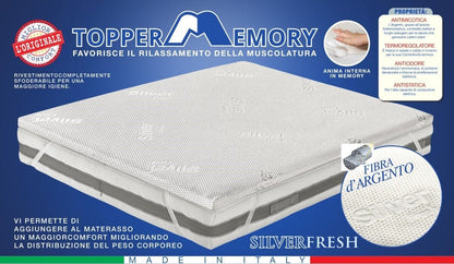 Topper in memory silver sfoderabile altezza 5 cm
