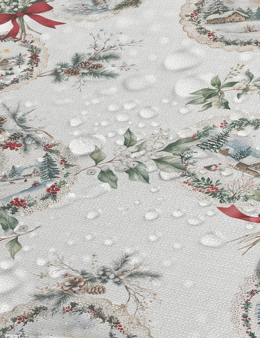 Tovaglia Antimacchia Radici Chalet dettaglio