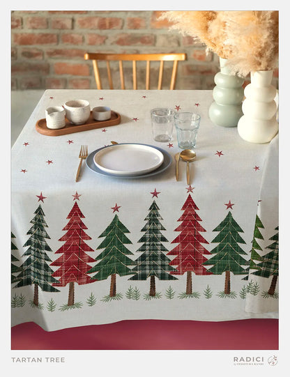Tovaglia Antimacchia Radici Tartan Tree