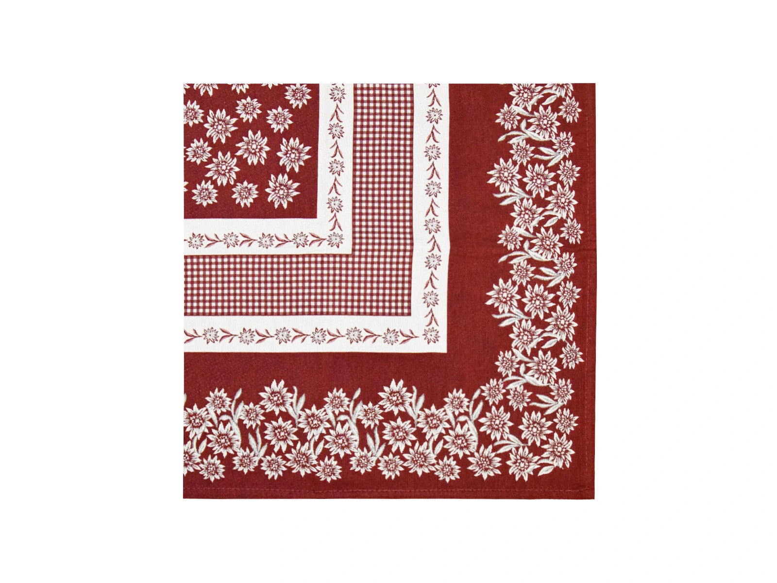 Tovaglia Tirolese Tovel colore rosso