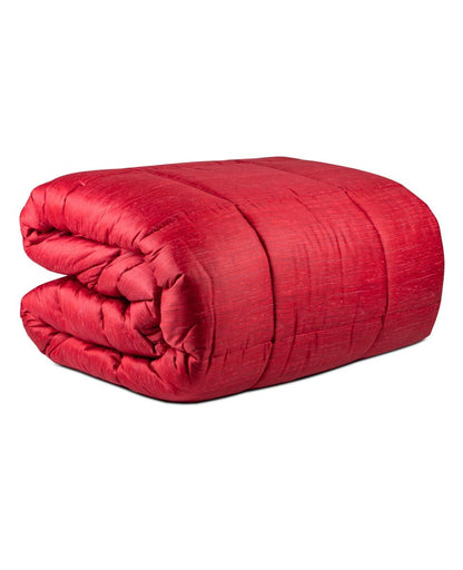 Trapunta in raso di puro cotone finiseta, dondi home colore rosso