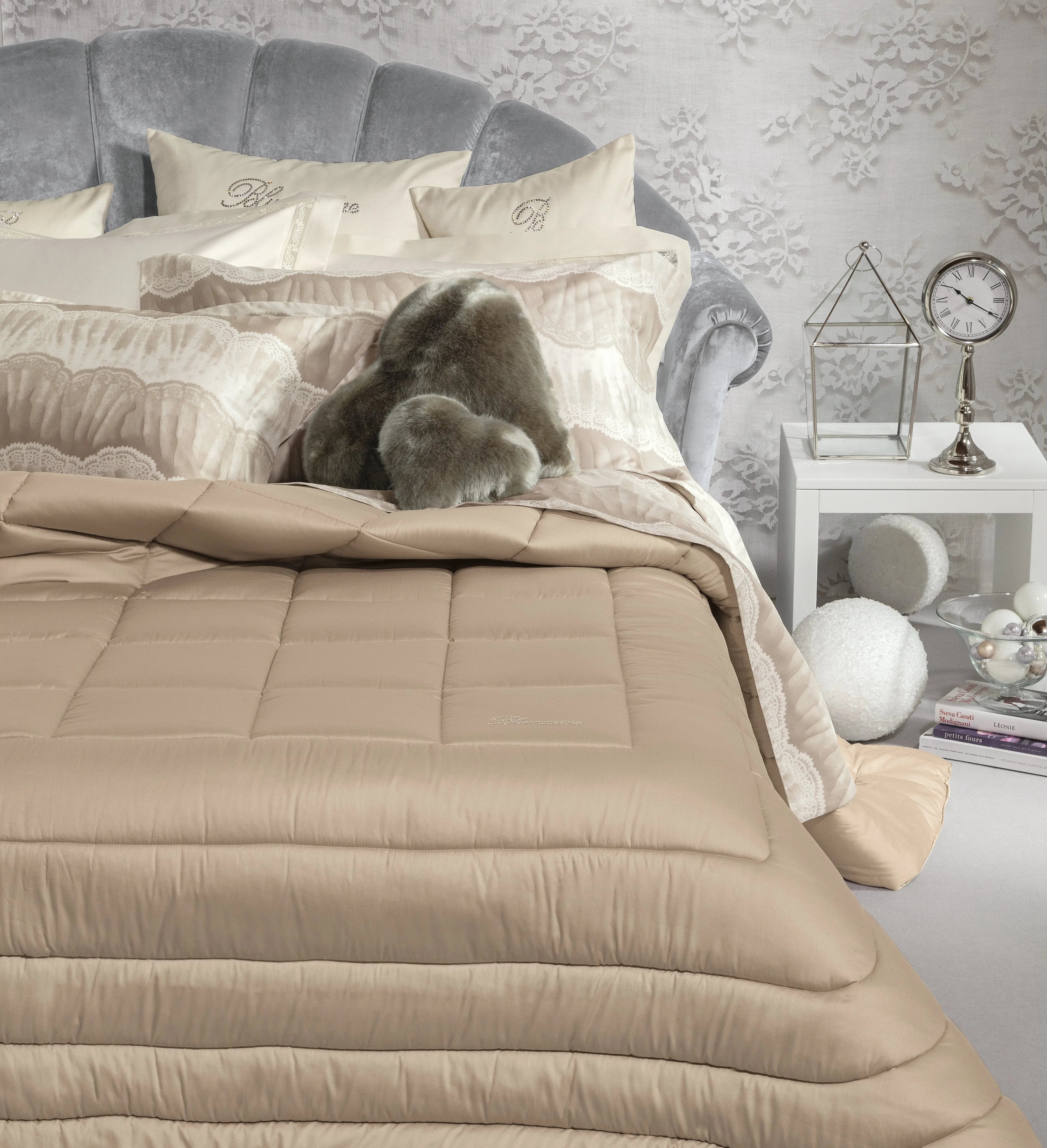 Trapunta in raso di puro cotone lory, blumarine - Home Loves