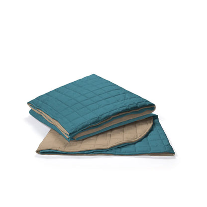 Trapuntino Primaverile - Deluxe Bicolore Double-Face colore blu-petrolio dettaglio