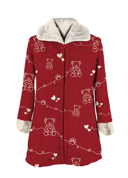 Vestaglia Donna Dreaming Bear colore bordeaux