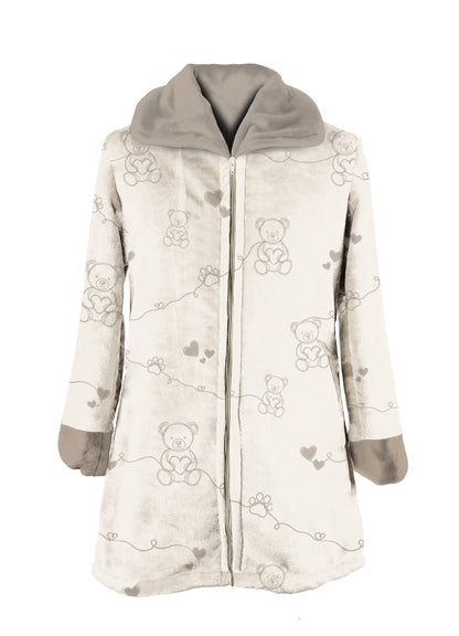 Vestaglia Donna Dreaming Bear colore ecru