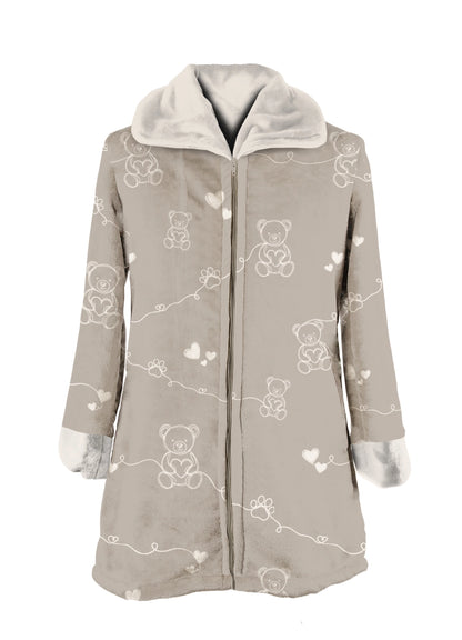 Vestaglia Donna Dreaming Bear colore tortora