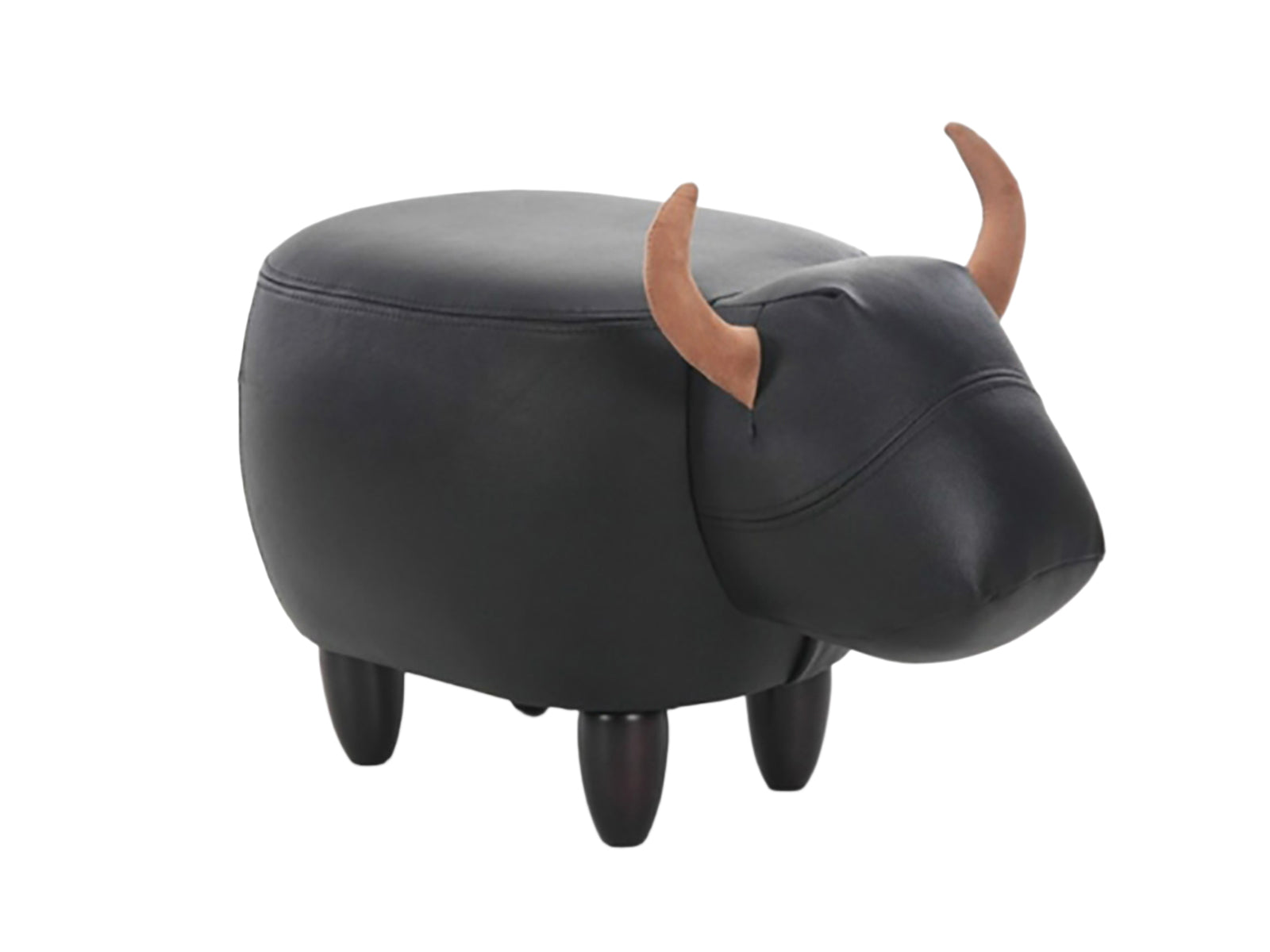 Sgabello animal stool Daunex, disegno toro nero