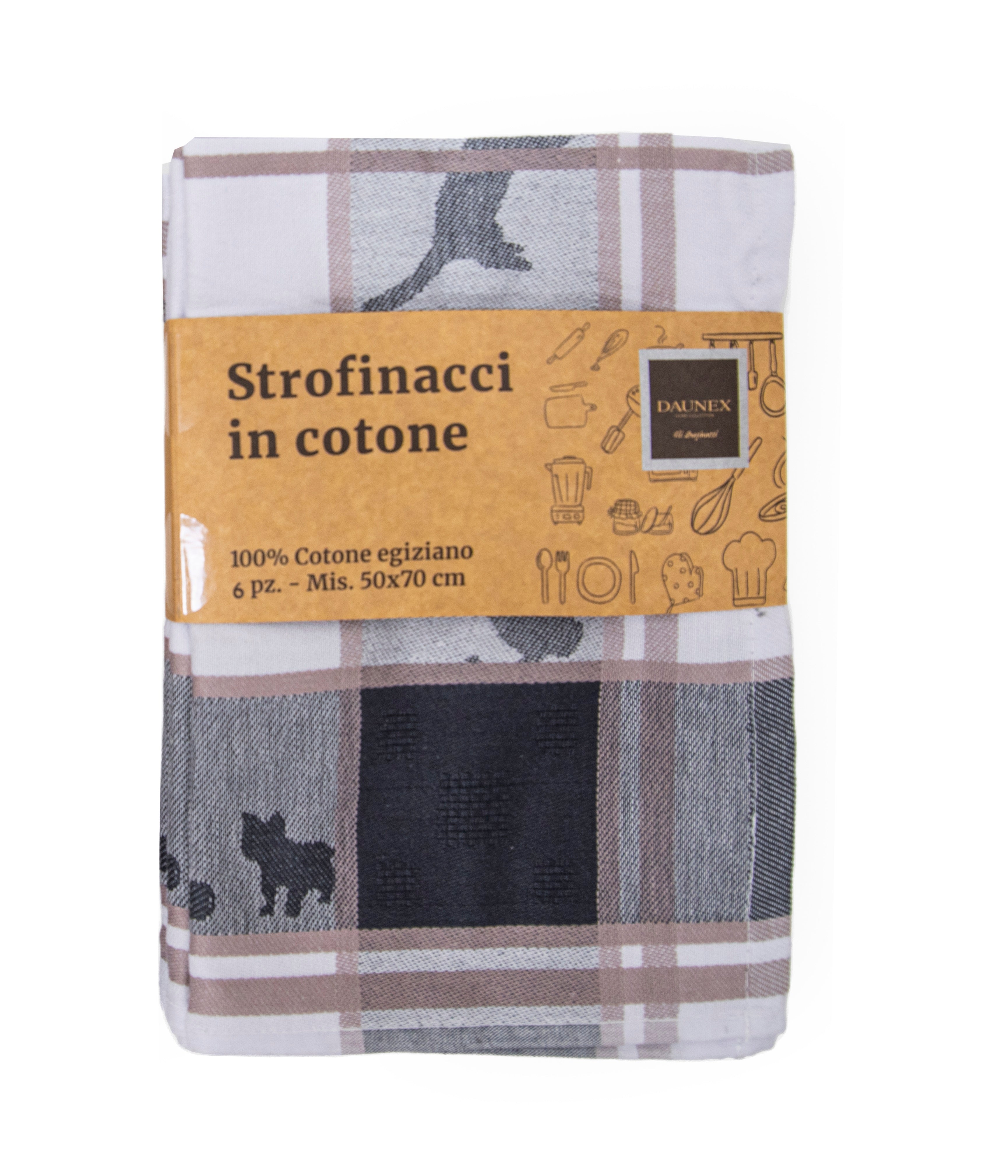 Strofinaccio in cotone egiziano cats Daunex