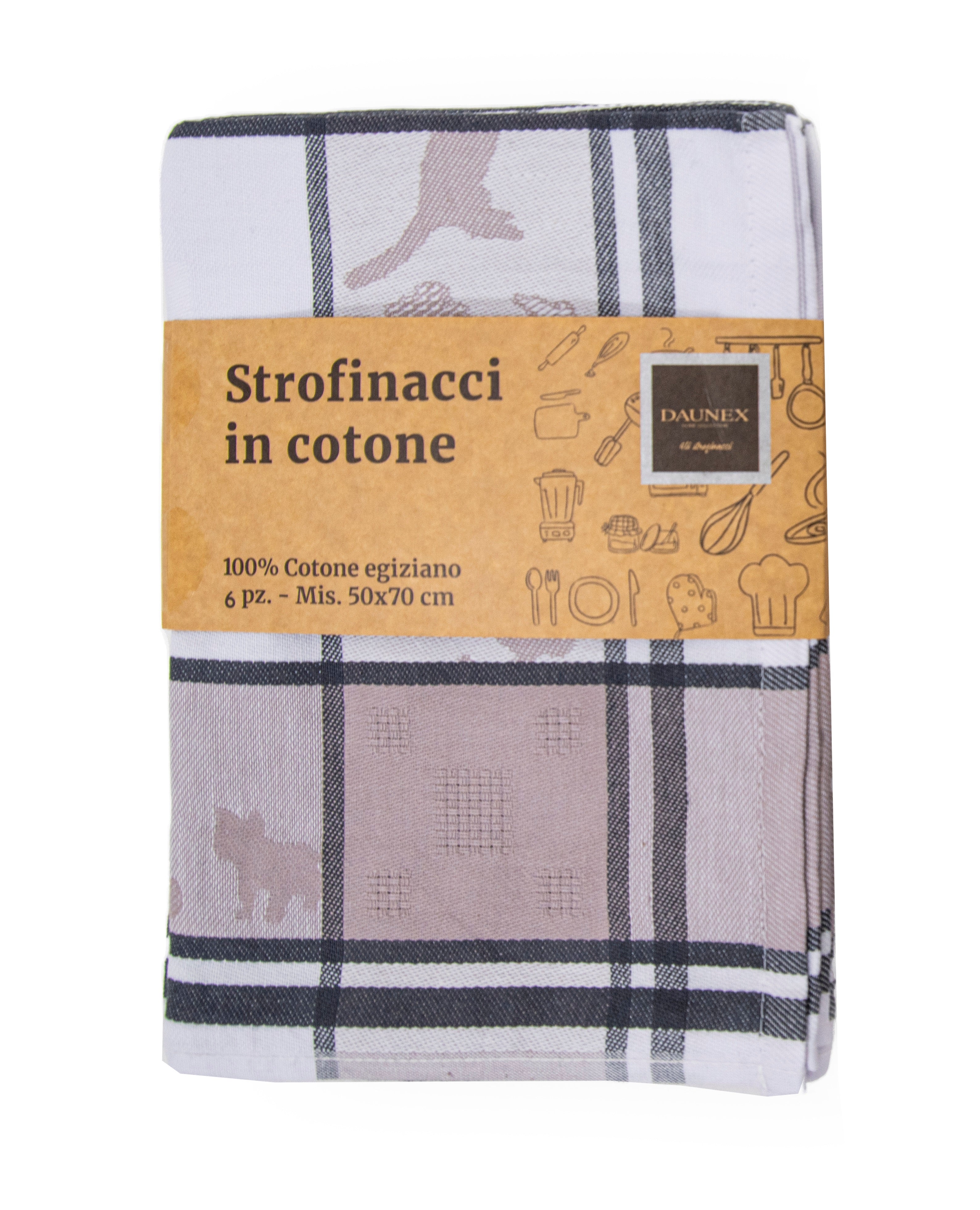 Strofinaccio in cotone egiziano cats Daunex