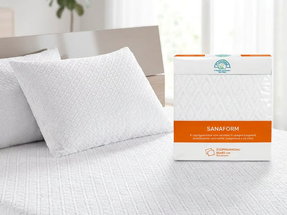 Coppia copriguanciali Daunex in jacquard con cerniera sanaform