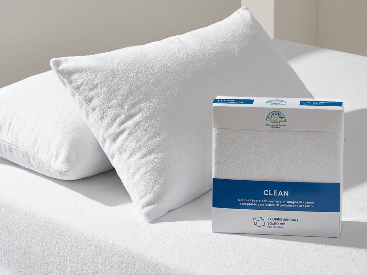 Coppia copriguanciale impermeabile Daunex clean c/cerniera