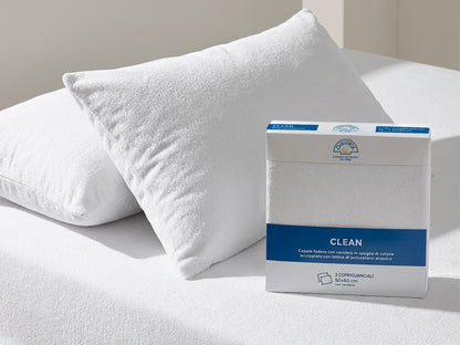 Coppia copriguanciale impermeabile Daunex clean c/cerniera