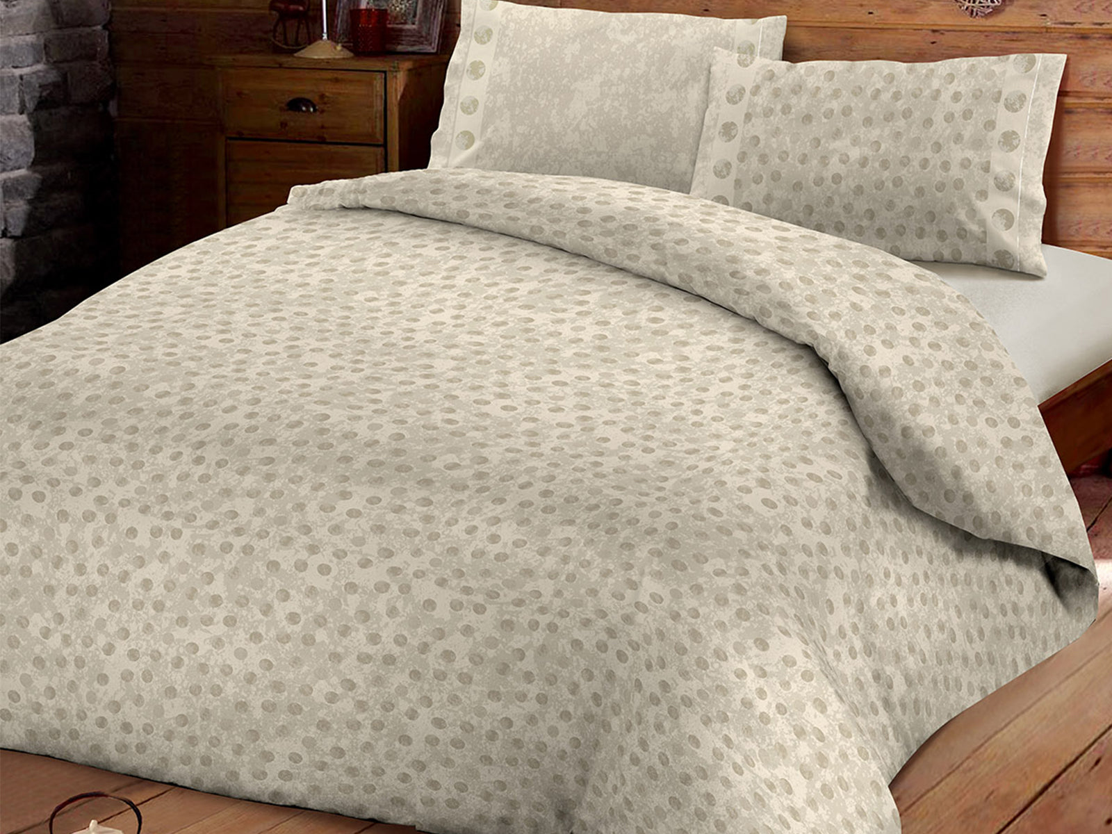 Infinity-Bettbezug aus reiner Daunex-Baumwolle, Punkte