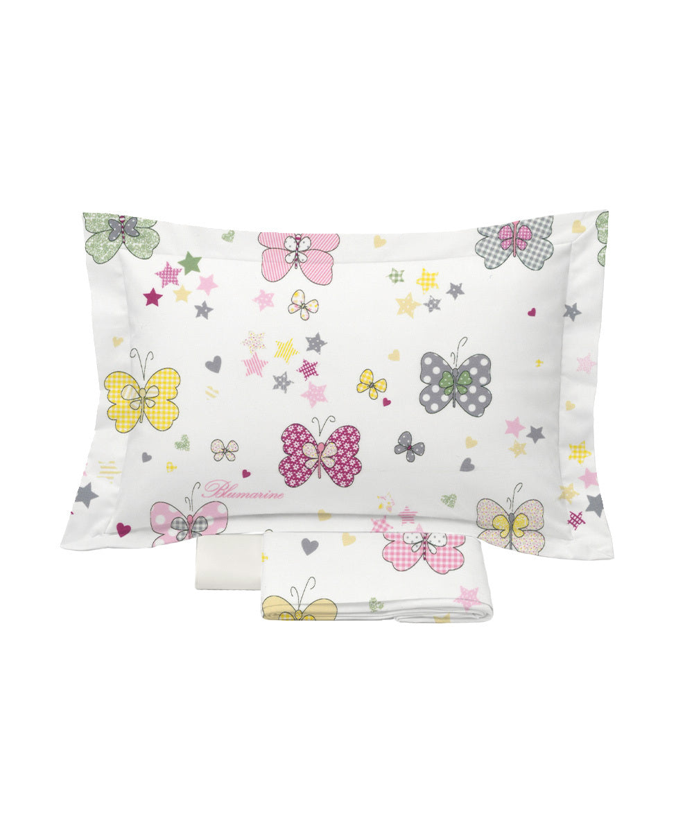 Completo lenzuola culla Farfalle Blumarine